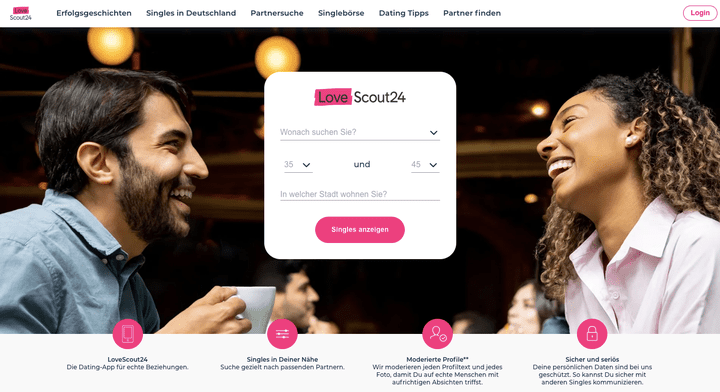 LoveScout24 gibt es schon etwas länger auf dem Markt. Die Wurzeln der Plattform liegen im Browser, weshalb du auch auf der Website das volle Dating-Erlebnis bekommen kannst.