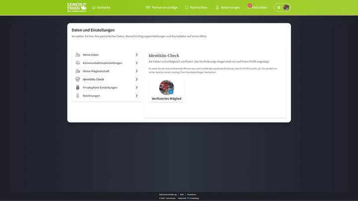 Die Anonymität auf der Plattform kann frustrierend sein. Dank des Identitäts-Checks weißt du zumindest, ob ein Profil garantiert echt ist.