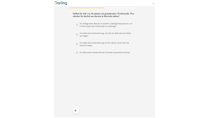 Fragen zu verschiedenen ersten Malen stehen bei eDarling hoch im Kurs