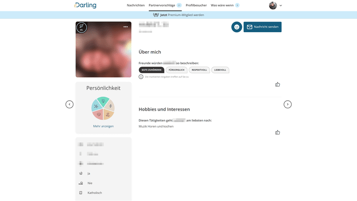Wenige Infos in den Profilen, ein ungenauer Algorithmus: Wer eDarling nutzt, muss eine hohe Frustrationstoleranz aufbauen