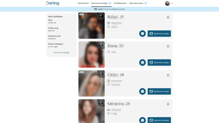 Berufe haben bei eDarling eine untergeordnete Bedeutung und fehlen hier und da sogar ganz