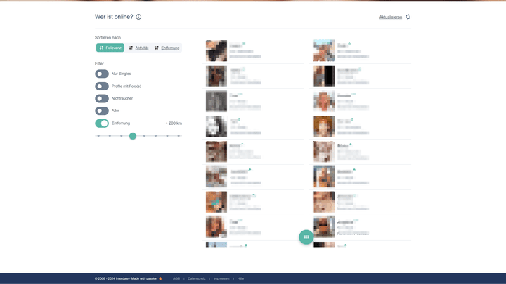 Auch jüngere und ältere gibt es auf C-Date – aber nur sehr wenige