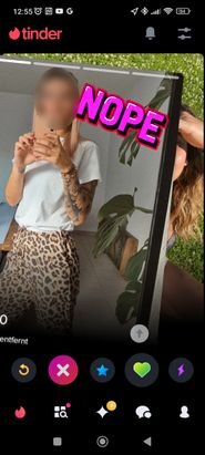 Nach links heißt: “Nein, danke!”