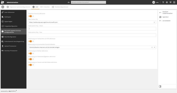 Die KI Ihre DAM-Systems erkennt Sehenswürdigkeiten, Szenen und Promis