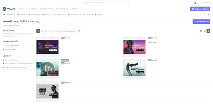 Veröffentlichen Sie Kollektionen, um diese als Portale zu nutzen