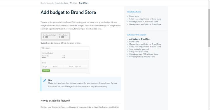 Ordern Sie nach Budget Materialien aus dem Brand Store