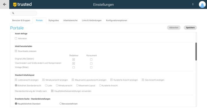 Schränken Sie über das DAM die Download- und Zugriffsrechte ein
