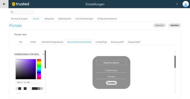 Geben Sie jedem Portal mit den individuellen Gestaltungsmöglichkeiten ein eigenes Gesicht