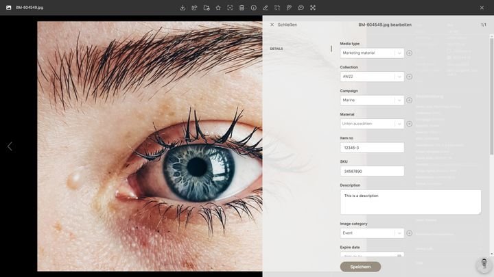 Versehen Sie Ihre Assets mit wichtigen Detailinformationen
