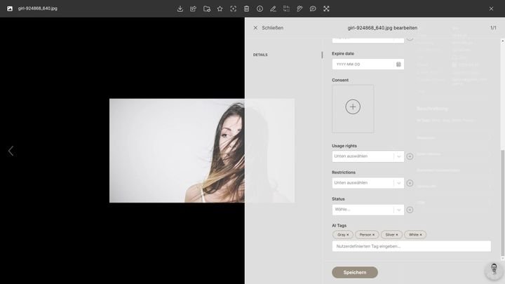 Das KI-Tagging nimmt Ihnen einiges an manueller Arbeit ab