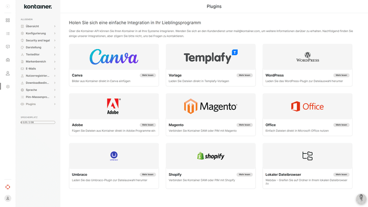 Holen Sie sich passende Integrationen in Ihr System