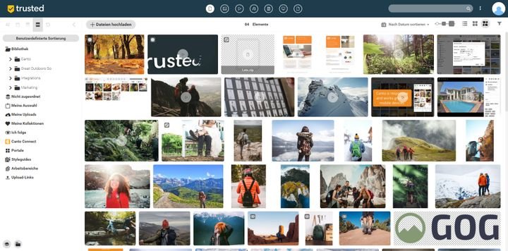 Eines der besten MAM-Verwaltungstools für Bilder ist Canto