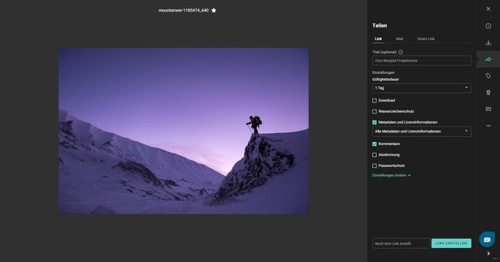 Teilen Sie zügig Ihre Arbeit mit Kund:innen und Kolleg:innen