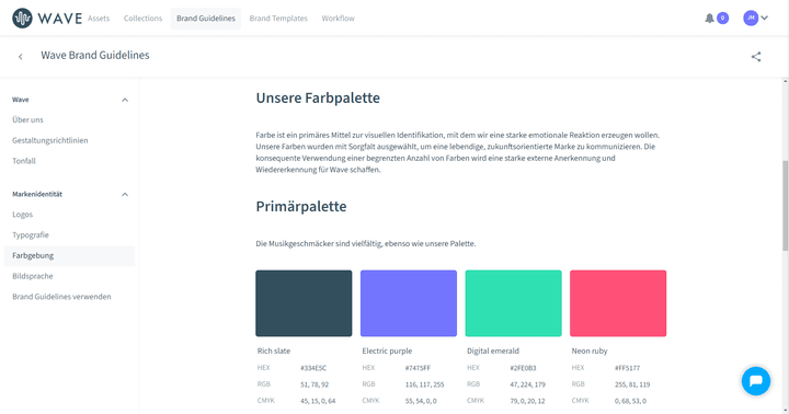 Erstelle mit Bynder Brand Guidelines, um die CI deiner auf einem einheitlichen Kurs zu halten
