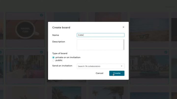 Gruppiere zusammengehörige Assets in einem Board