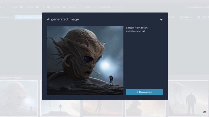 Generiere per KI völlig neue Assets für deine Bibliothek
