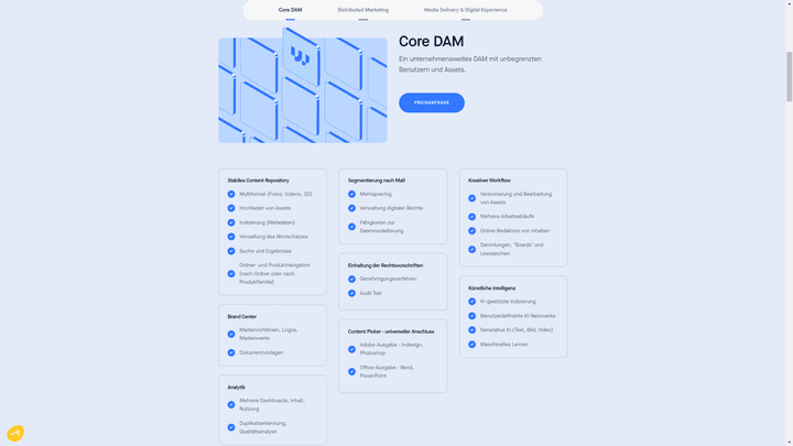 Die Preise für das Wedia-DAM erfährst du beim Anbieter auf Nachfrage