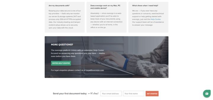 Mit Xodo Sign können Sie beispielsweise per E-Mail in Kontakt treten