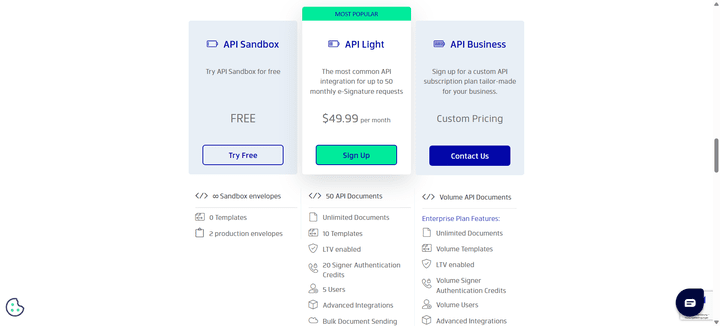 Um die Xodo Sign API zu nutzen müssen Sie den API-Zugang kostenpflichtig hinzubuchen