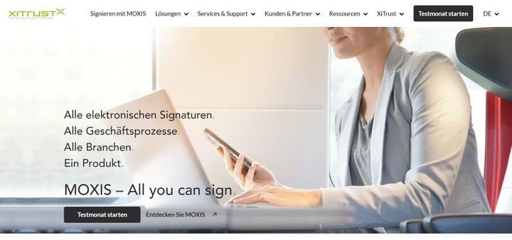 Im Signatur-Software-Vergleich von trusted wirft die Redaktion einen Blick auf die E-Signatur-Plattform MOXIS