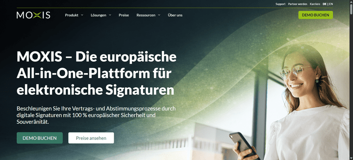 Im Signatur-Software-Vergleich von trusted wirft die Redaktion einen Blick auf die E-Signatur-Plattform MOXIS