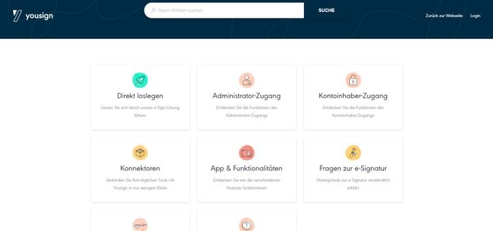 Im gut sortierten Help-Center finden Sie nützliche Hilfe