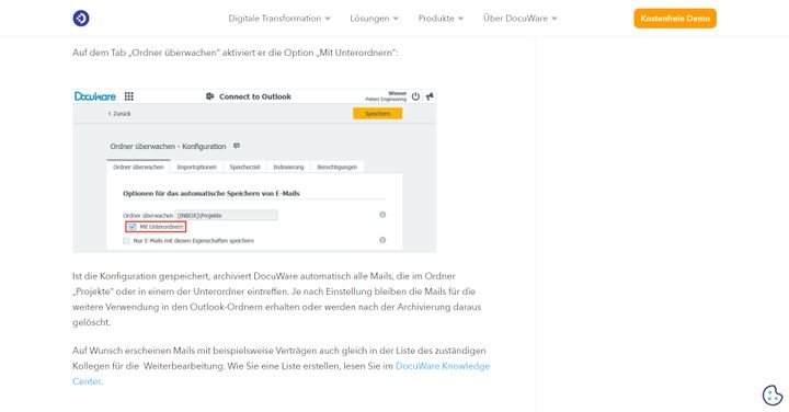 Überlassen Sie die Ablage Ihrer E-Mails der Automatisierung von DocuWare