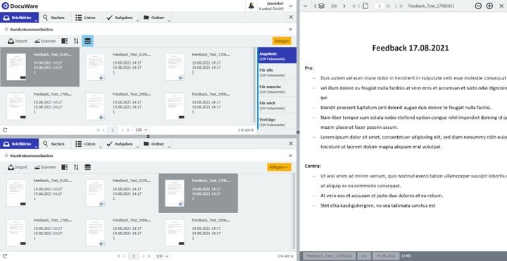 Öffnen Sie für bestimmte Aufgaben einen zweiten Arbeitsbereich