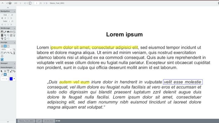 Kommentieren und markieren Sie wichtige Stellen in Dokumenten ganz ohne Drittprogramme