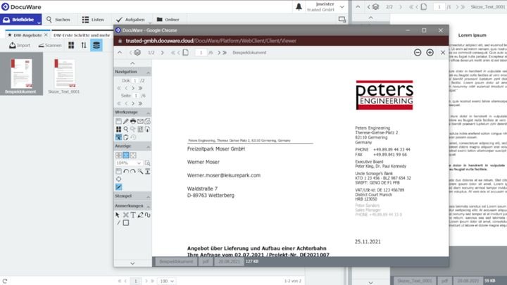 Öffnen Sie separate Viewer-Fenster für eine ungestörte Bearbeitung
