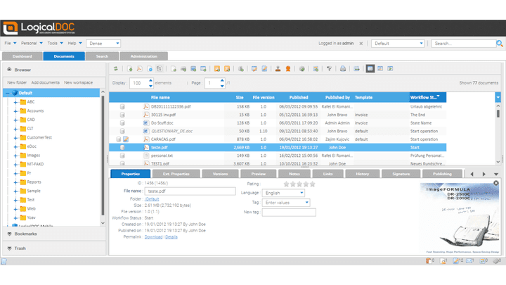 Die Dokumentenverwaltung von LogicDOC