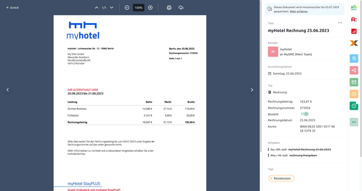 So sieht die Oberfläche von fileee aus