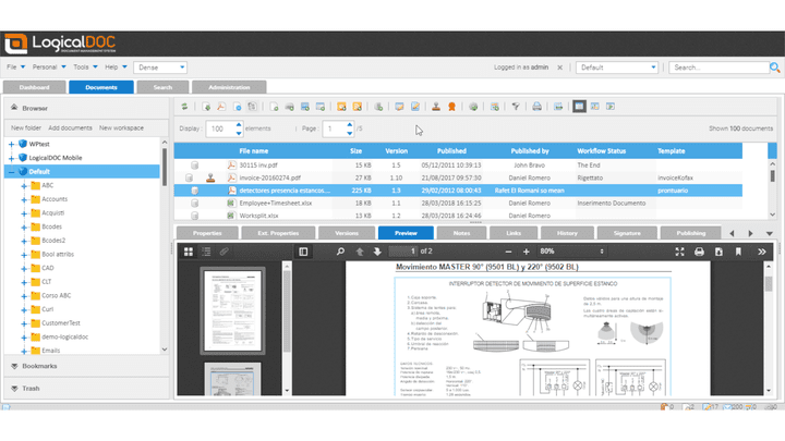 LogicalDoc bietet dir eine gute, kostenlose Community-Edition