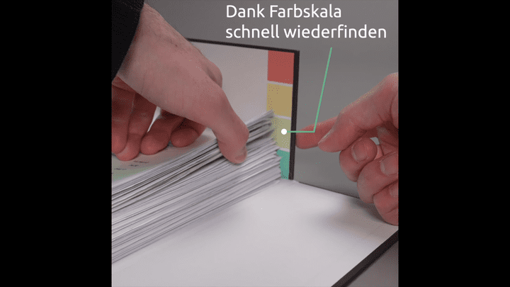 Finde Dokumente in der fileeeBox dank Farbskala schneller wieder