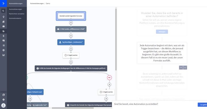 Gewöhnen Sie sich mit einem umfassenden Tutorial an die Bedienung des Automations-Editors