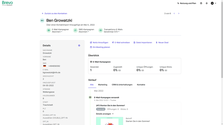 Nutzen Sie die umfangreichen Möglichkeiten des integrierten CRMs