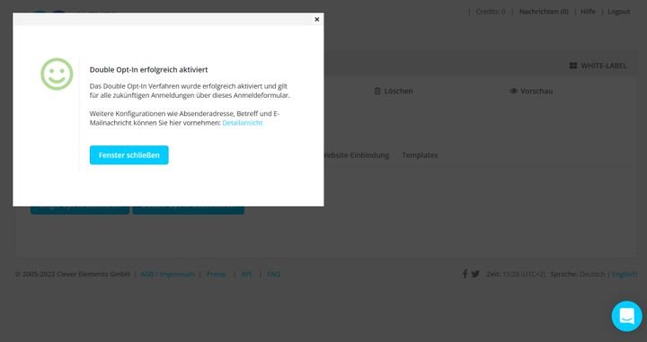 Denken Sie an wichtige rechtliche Aspekte wie die Double-Opt-in-Aktivierung
