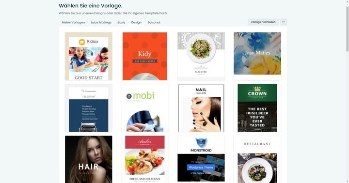 Die Vorlagen von CleverReach