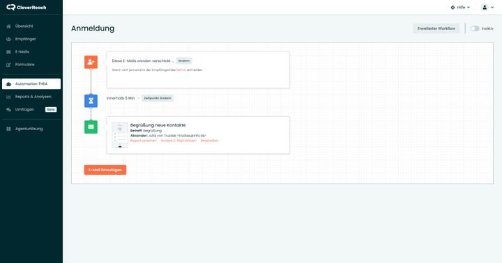Erstellen Sie mit THEA Automationen und erweiterte Workflows