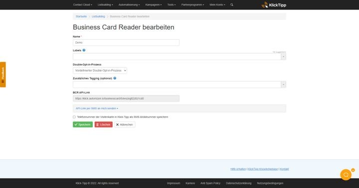Lesen Sie Visitenkarten aus und fügen Sie die Kontaktinformationen per OCR Ihrem System hinzu