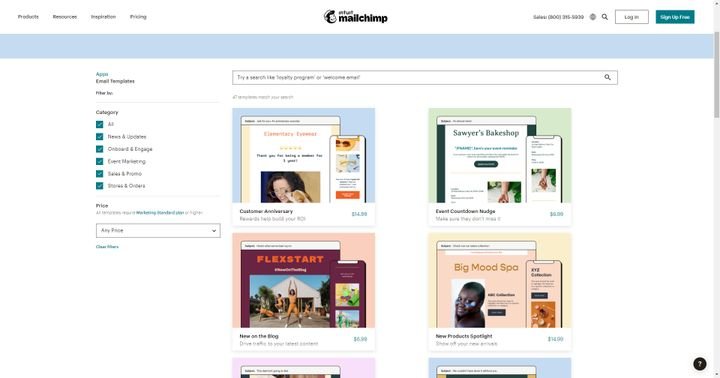 Bei Bedarf können Sie zusätzliche Premium-Templates auf dem Marketplace erwerben