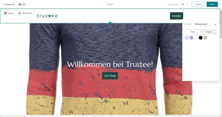 Die Bedienung des Website-Editors ist einfach gehalten und schnell zu erlernen