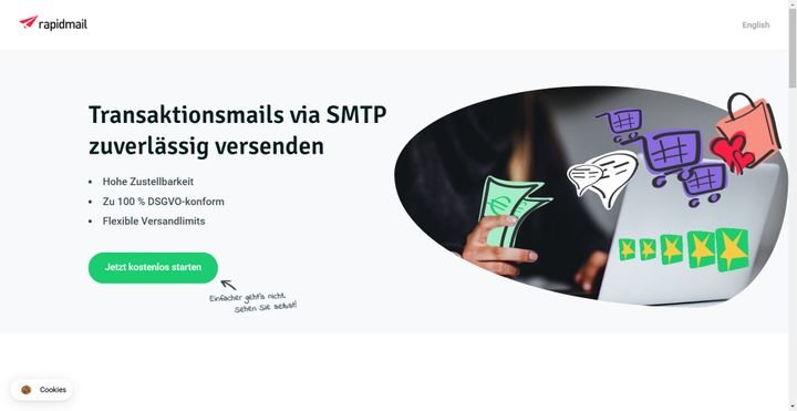 rapidmail eignet sich mit passenden Vorlagen und Transaktions-Mails für User aus dem Ecommerce-Bereich