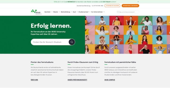 Die AKAD University ist eine der ältesten Fernhochschulen Deutschlands und punktet mit einem guten Angebot