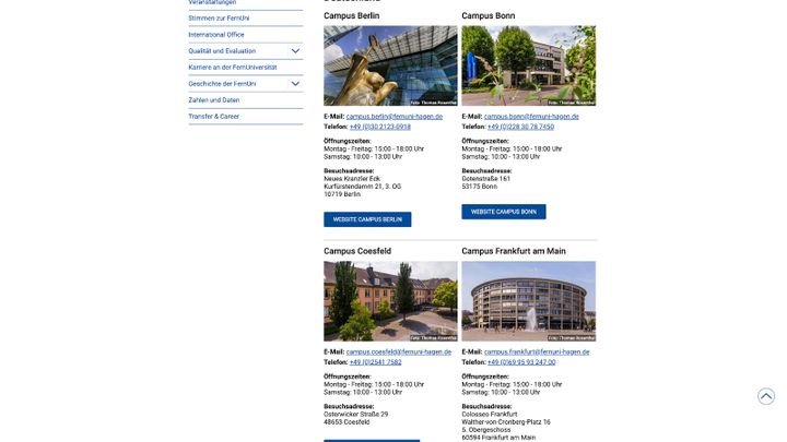 Du kannst entweder Online oder an einem der Campusstandorte studieren