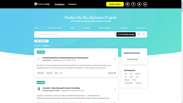 Sie finden auf freelancermap unterschiedliche IT-Profis