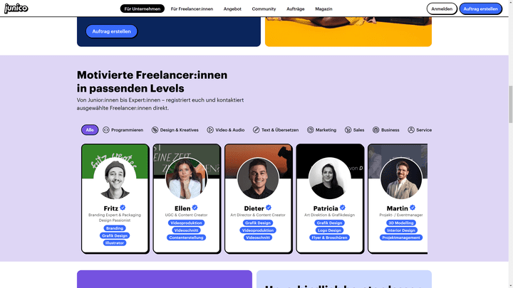 Arbeiten Sie über Junico mit jungen, qualifizierten Nachwuchstalenten zusammen