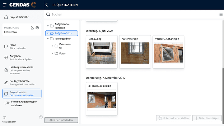 Keine Dokumentation ist komplett ohne entsprechende Fotos, die du mit CENDAS direkt mit deinem Mobilgerät schießen, hochladen und zentral sowie aufgabengebunden ablegen kannst