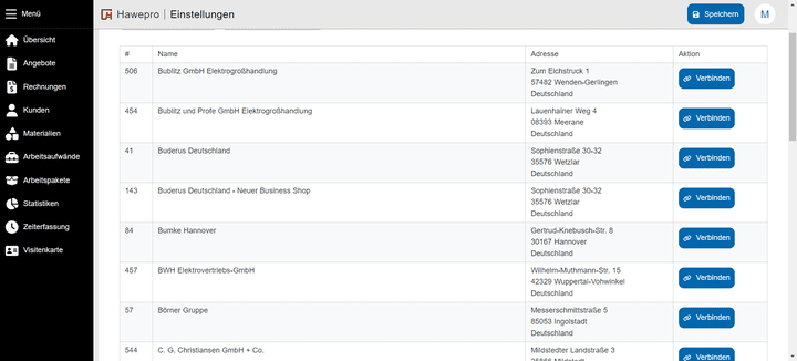 Mithilfe der Großhandelsschnittstelle verknüpfst du Hawepro mit dem Großhandel deiner Wahl