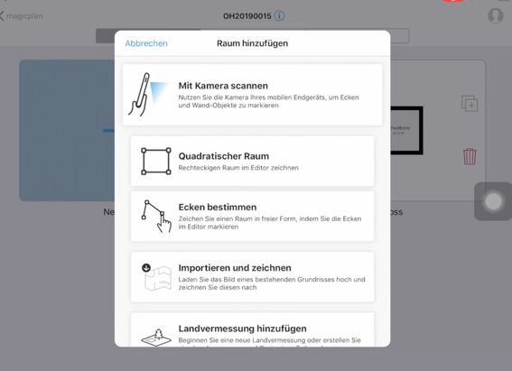 Die Aufmaßerstellung ist in der openHandwerk App kinderleicht
